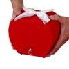 Caja de Regalo de Collar y Anillo Acrílicos Corazón Rosa de Apple – Regalo de San Valentín para Amigos