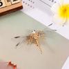 Fashion Barrettes Bride Bridal Pearl Women Hair Clip Headdress Wedding Dragonfly Hairpins Gold