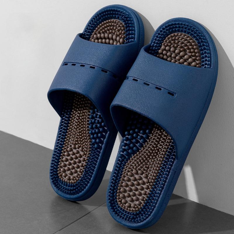 2025 Men's Anti Slip Summer Indoor Home Bathroom Bathing Foot Massage Slippers