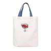canvas tote Matilda and Sea Bream OW [Kusuguru Japan] Japanese-patterned bag,