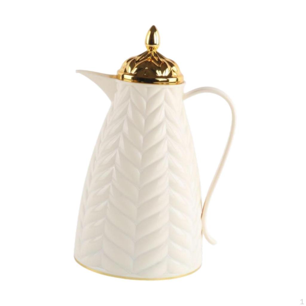 Insulated Coffee Carafe Luxury Arabic Style Portable Housewarming Ornaments 1000ml Teapot Pot
