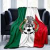 Mexico Football Team Emblem Printed Throws Blanket Soft Flannel Blankets for Couch Bed Gifts for Men Women Picnic Blanket Christmas Gifts