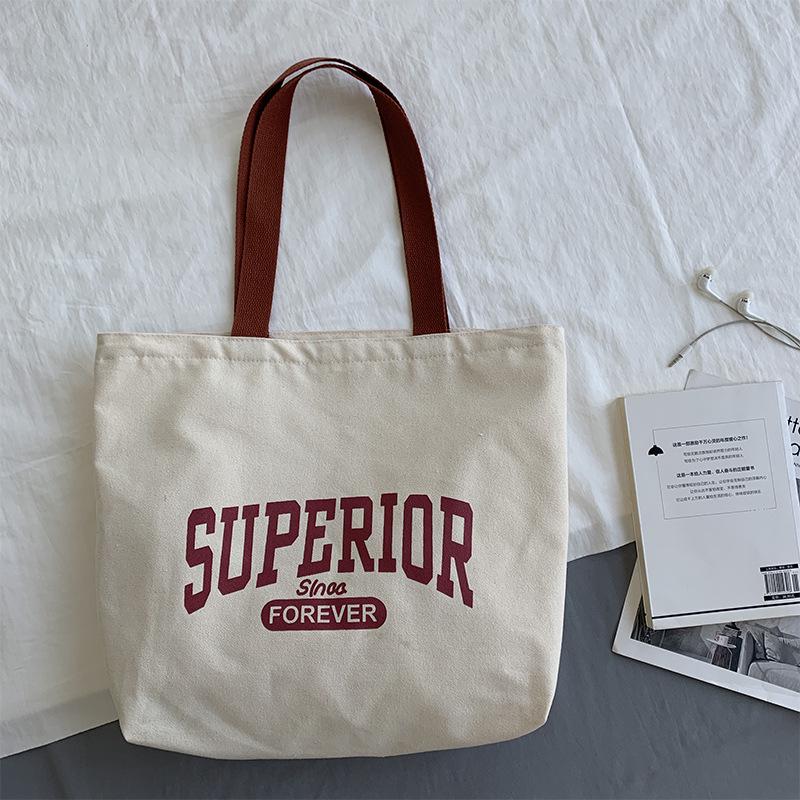 Retro Canvas-Tragetasche im japanischen Stil - Damen-Schultertasche mit großem Fassungsvermögen für Reisen, Yoga und Studenten