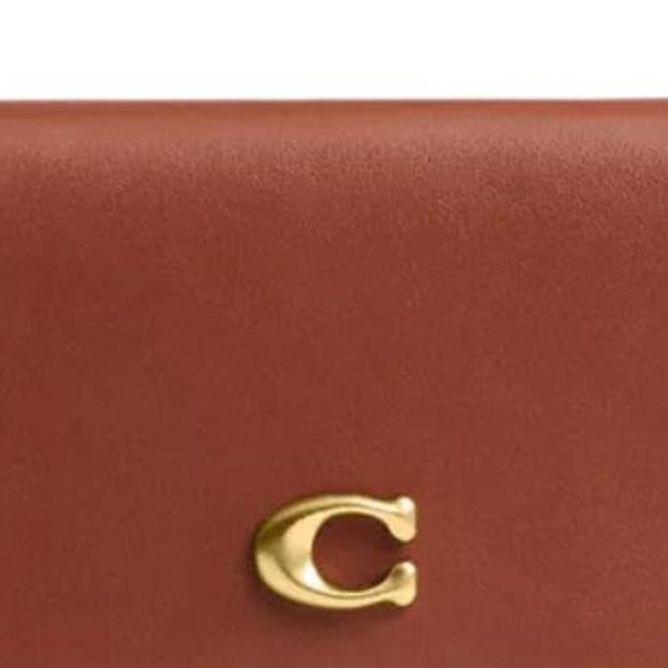Coach 11 Mila Ikonische Klappbörse Damen Geldbörse Braun Karamell CAT56-B4XHG