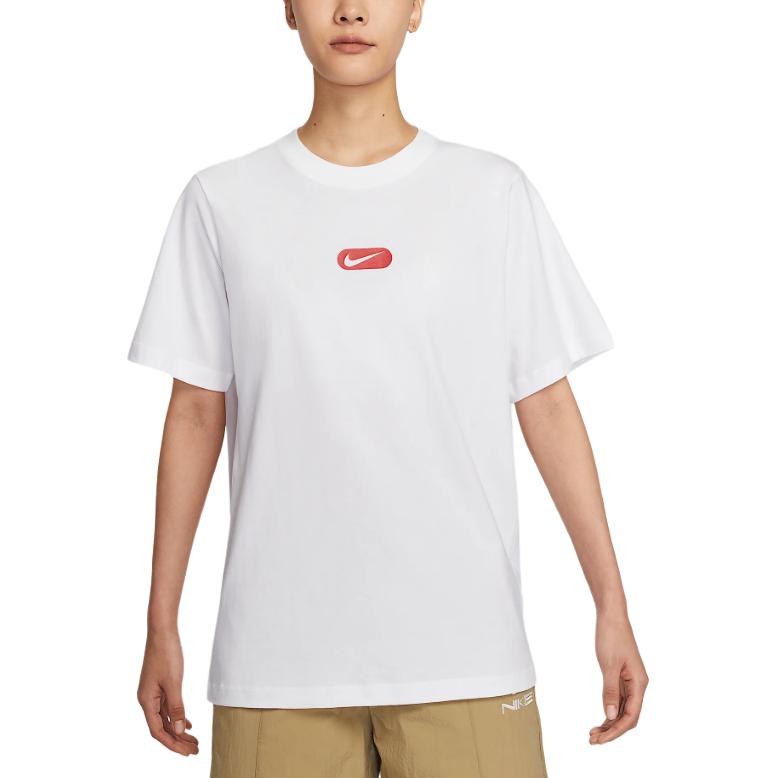 Nike T Shirts Women s White Crew Neck HQ1699-100 M