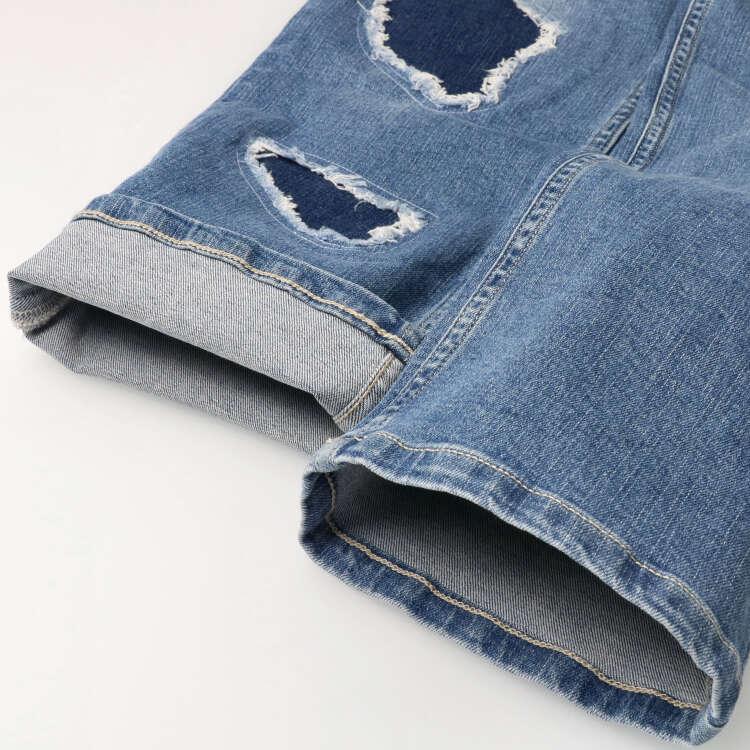 【Kinderkleidung】 Daddy Oh Daddy (Daddy Oh Daddy) Destroyed Denim Straight Pants 150cm, 160cm V51017