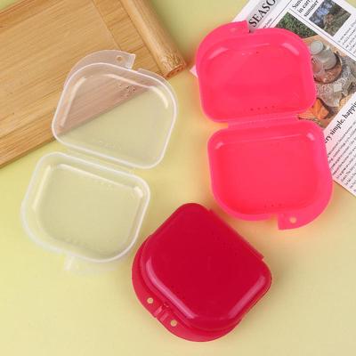 Contenedor para Protector Bucal Plástico Bandeja para Artículos de Higiene Bucal Estuche para Aparatos Dentales Herramientas Dentales Caja de Almacenamiento para Dentaduras Retenedor Dental
