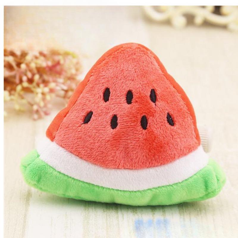 

Dog Sounds, Dog Toys, Pet Cat Toys, Watermelon Plush Toys, Cat Supplies To Amuse and Relieve Boredom Vocal Triangle Watermelon