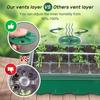 Seeds Starter Tray 6 Cells/12 Cells Seeds Germination Tray with Adjustable Humidity Vent Plant Nursery Box for Indoor Garden Bonsai Seedlings Starting