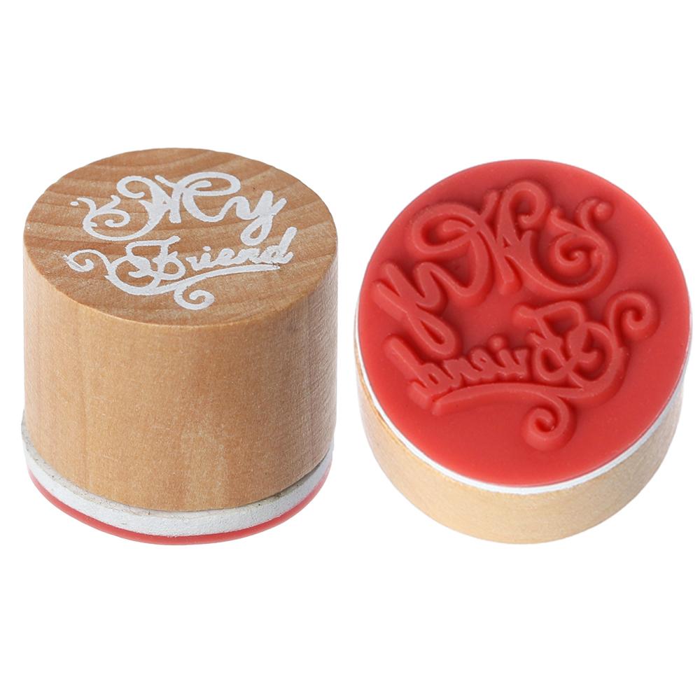 1PC Vintage Wooden Rubber Stamps Grass Plants Stamp DIY Scrapbooking Standard Stamp Home Sewing Crafts Decoration 2.5x6.5cm