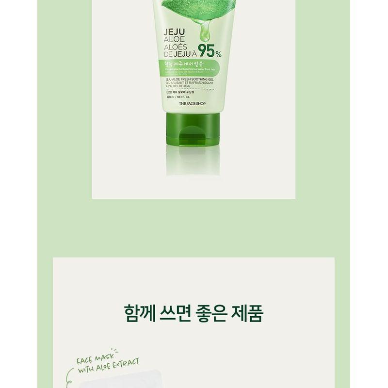THE FACE SHOP - Jeju Aloe 95% Fresh Soothing Gel 300ml