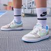 Nike Court Borough Low Recraft GS Light Iron Ore Vapor Green Kids Sneakers Grey White Photo-Blue DV5456-005