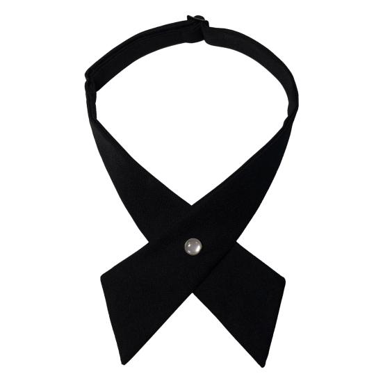 Bow Tie Adjustable Length Soft Touch Pure Color Neck Tie Formal Occasions Business Weddings Parties Outfit Accessory