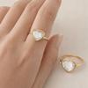 Hollow Circular Box Ring DIY Design Transparent Box Ring Cute Heart-shaped Box Ring  Accessories
