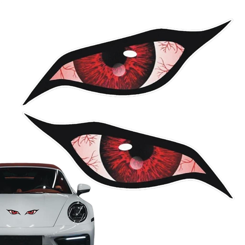 Qizaoly Motorcycle Eye Sticker, Evil Eye Sticker for Car | Spooky Rear Window Decoration