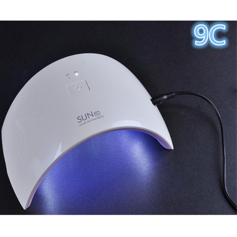 

SUN9S 24 Вт УФ-светодиодная лампа для ногтей 110-240 В Сушилка для ногтей УФ-лампы Маникюрный инструмент розовый/белый