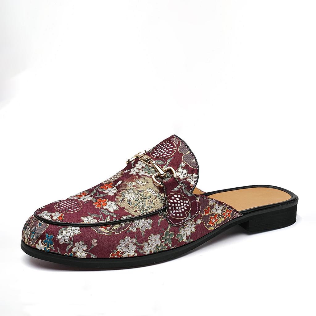 Men's Half Slippers Casual Fashion Versatile One-pedal Casual Muller Shoes Loafers