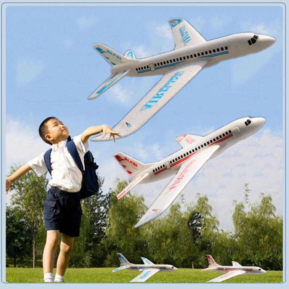 

2 Colors Hand Throwing Planes 49*45cm Flight Model Outdoor Toy Outdoor Hand Throwing Toys