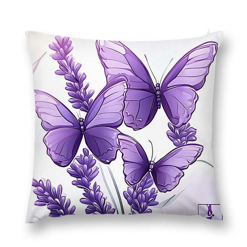 New Flower And Bird Pillow Cover Fresh Home Living Room Sofa Bed And Breakfast Bay Window Cushion Cover Premium