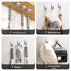 Seamless Adhesive Stainless Steel Hooks - No-Drill Wall Mount for Bathroom, Kitchen, Door, or Dorm Use