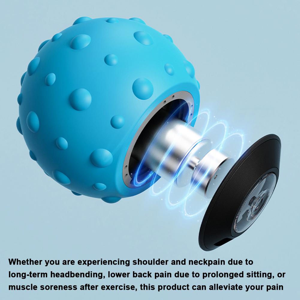 Vibrations Massage Ball Electric Fascia Ball Muscle Relaxation Massager Fitness Yoga Sports