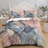 Luxury Black Marble Bedding Set 3D Duvet Cover Set Single Double Twin King Size Teens Adults Bedclothes Soft Polyester Bed Linen