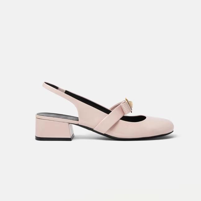 

Референсная версия новых нишевых туфель из кожи класса люкс, туфли-лодочки с мелким вырезом, на высоком каблуке, с бантом, с круглым носком, из лакированной кожи, с открытой пяткой, женская обувь 39