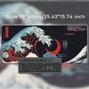 Mouse Pad Red Moon Japanese Great Wave Gamer Printon Demand HD Computer New Mousepad XXL MousePads Natural Rubber Non-Slip