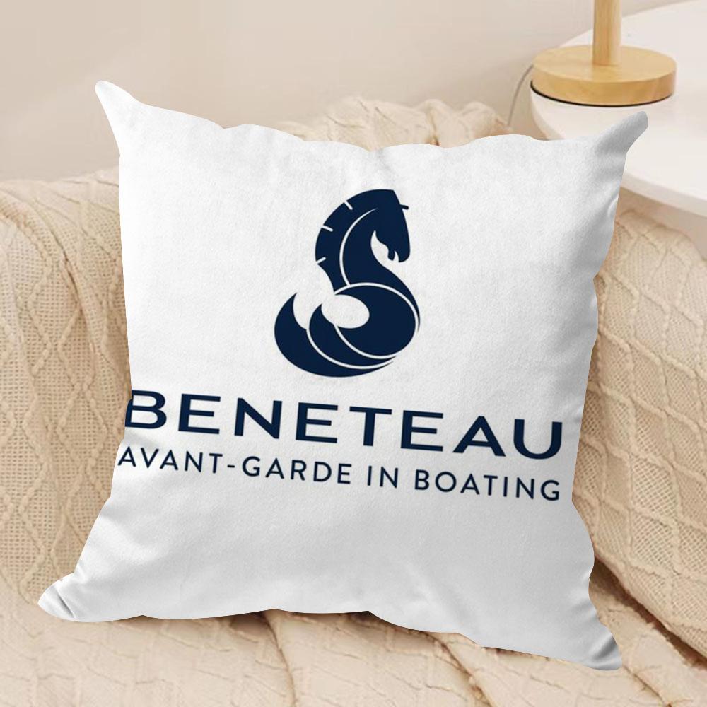 BBeneteauS YYachts Cushion Cover Silky Short Plush DoubleSided Printed Pillow Case for Sofa All Seasons Home Decor Gift