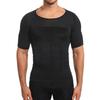 Men's Slimming Shaper Posture Corrector Shirt For Male Belly Abdomen Control Compression Shirt Body Building Fat Burn Chest