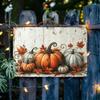 Vintage Pumpkin Metal Wall Art 12x8 Inch Waterproof Rustproof Home Bar Farmhouse Decor
