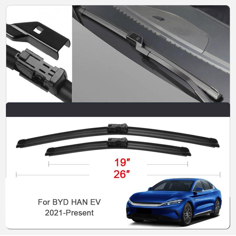 2PCS Car Blade Windshield Wiper Windshield For BYD ATTO YUAN PLUS CHAZOR KING DOLPHIN HAN SEAGULL MINI SEAL SEALION 7 SHARK SONG