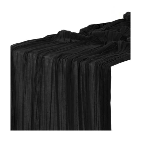 Table Flag Solid Color Pleated Design Bohemia Style Wedding Table Runner Special Events Wedding Decoration