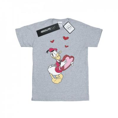 Mens Donald Duck Love Heart T-Shirt