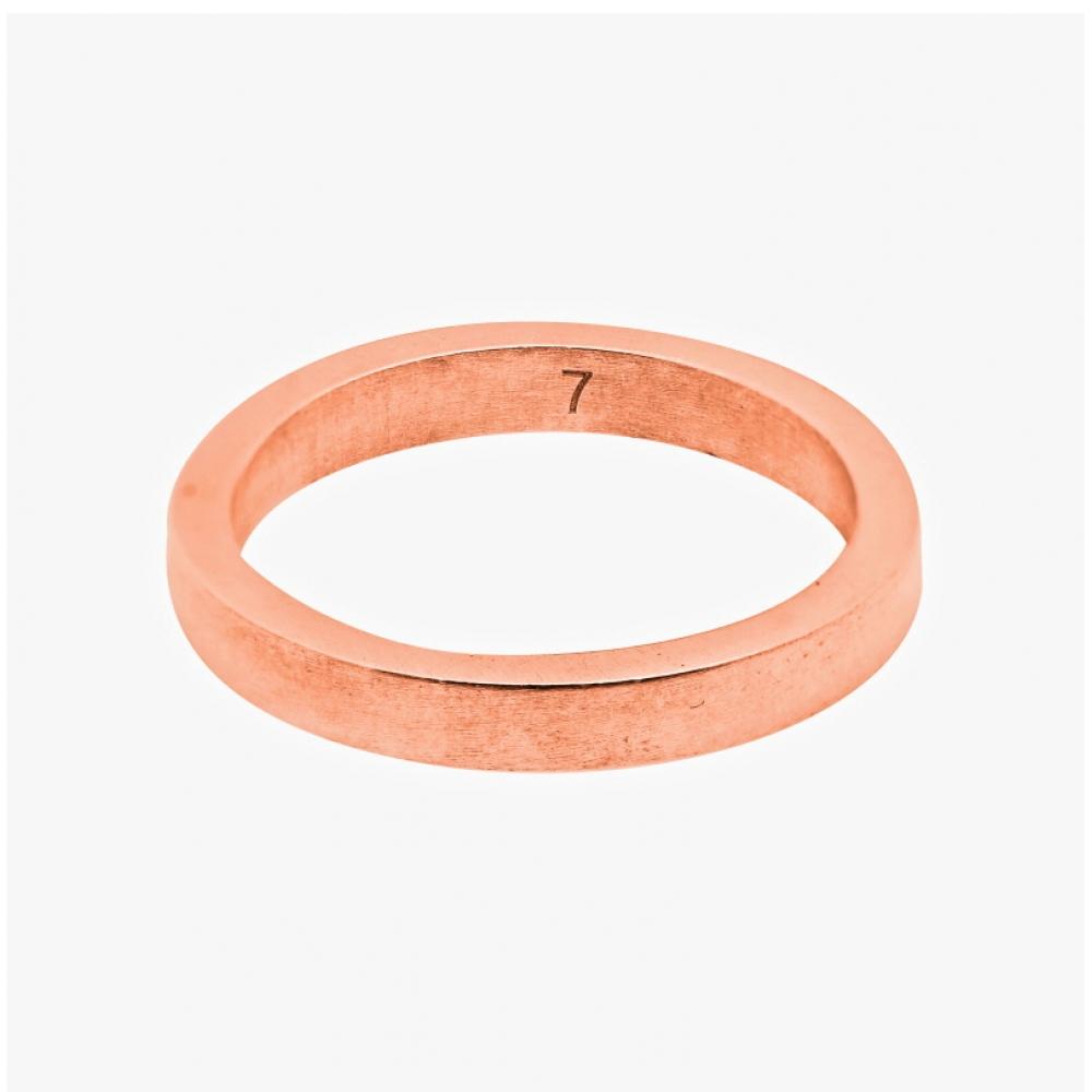 Maison Margiela Sm1uq0080 Sv0158 952 Engraved Logo 3mm Silver Ring