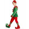 Parent-Child Child Christmas Elf Costume Green Cosplay Clothing 2024 Girl Fancy Dress  New Year