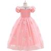 Girl Pink Aurora Cosplay Princess Dress Up Kids Christmas Halloween Tulle Fancy Rapunzel Costume for Children Girls Birthday