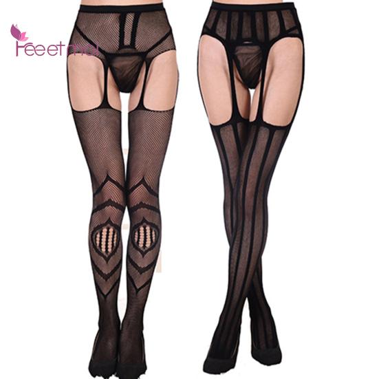 Sexy Pantyhose Enchanting Waist Curve Breathable Sleep Colthes Seamless Sexy Wear Long Mesh Lace Stocking Women Socks