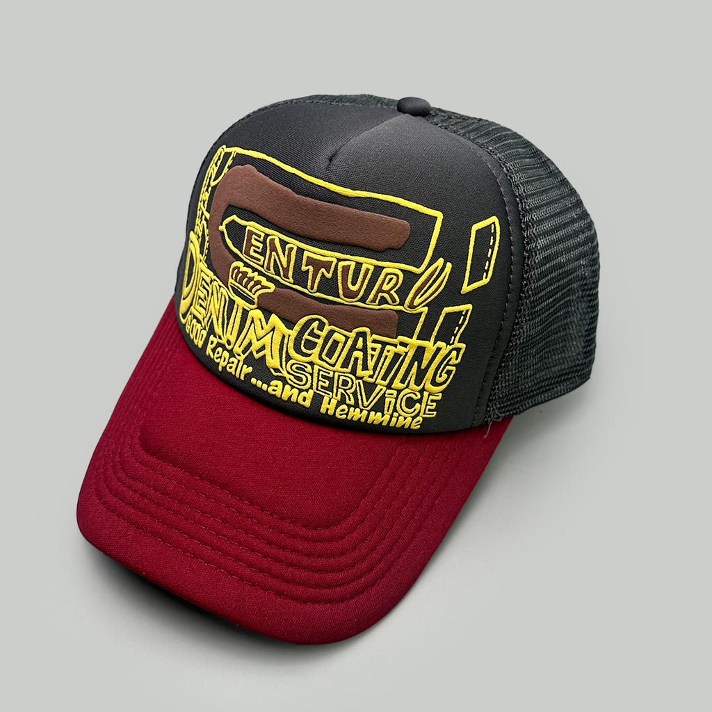Amerikanischer Stil 3D-gedruckte Buchstaben Baseballkappen Neu Unisex Sonnenschutz Persönlich Atmungsaktiv Farbblock Vielseitig Netz Trucker Caps