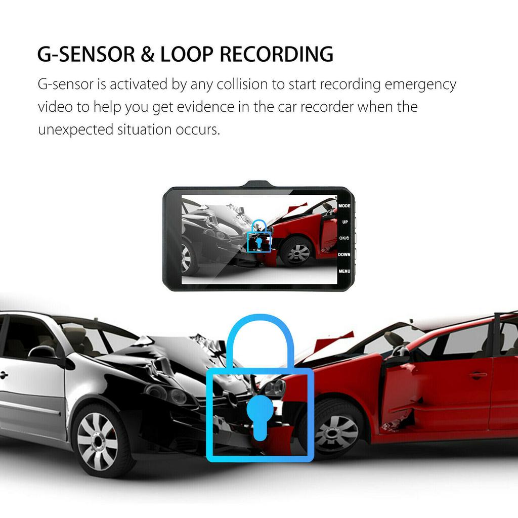 Mini  Camera  Video Recorder  Dashcam  Front and Rear Universal Car Black Box