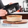3pcs Nonstick Surface Springform Pan Set Carbon Steel Cheesecake Pan Set  Cheesecake Pizza Bread