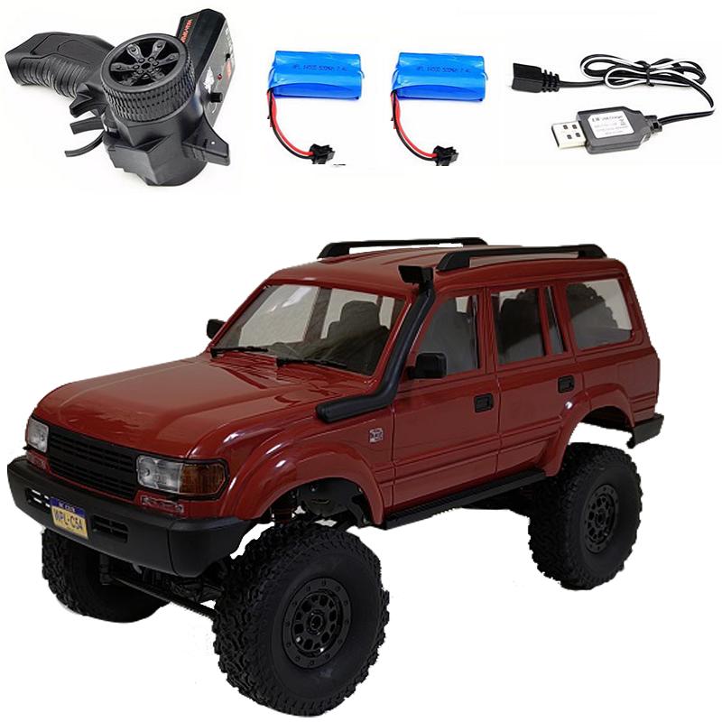 WPL C54-1 4WD 2.4G Off-road Car LC80 Remote Control Car RC Crawler Buggy Moving Machine Kids Battery Powered Cars Boys Gift