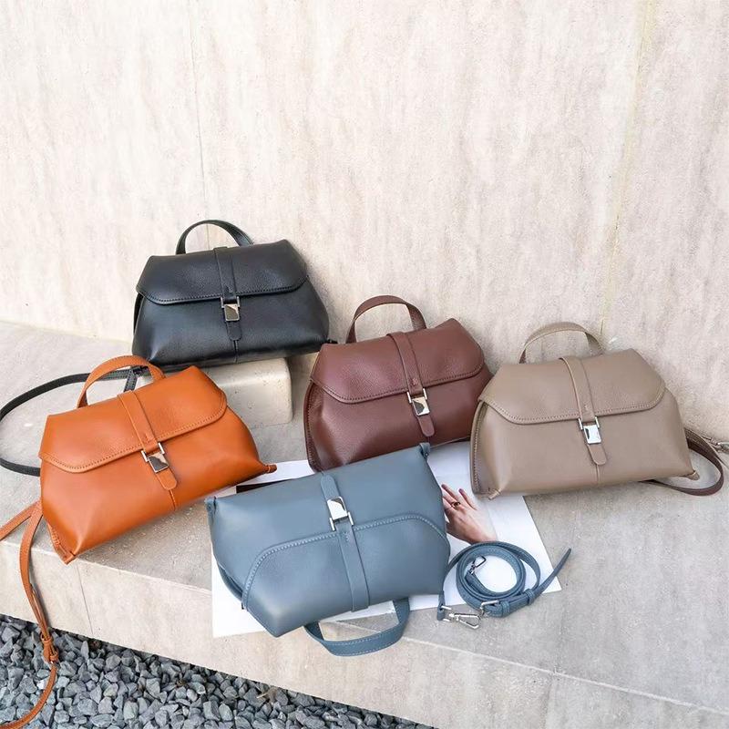 Cowhide Bag Women's Genuine Leather Tote Bag Large-capacity New Commuter Handbag Women's Niche Versatile Shoulder Bag