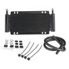 Heavy Duty Aluminum Oil Cooler Kit Universal Transmission Gearbox Cooler Set for Car Engine Overload and Racing