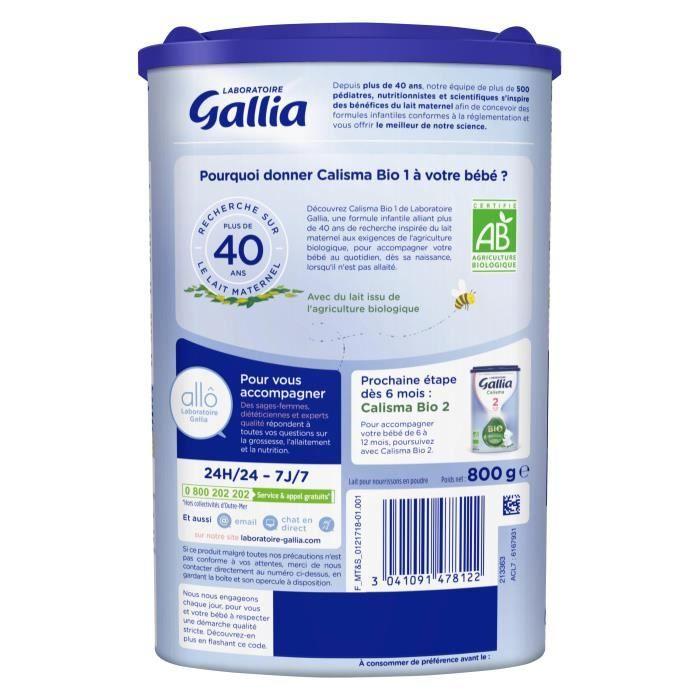 Gallia Calisma Bio 1er Age 800g