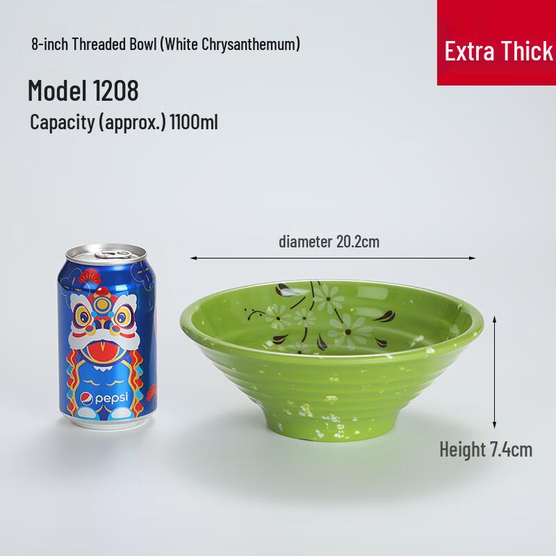 Commercial Grade Thickened Melamine Noodle Bowl