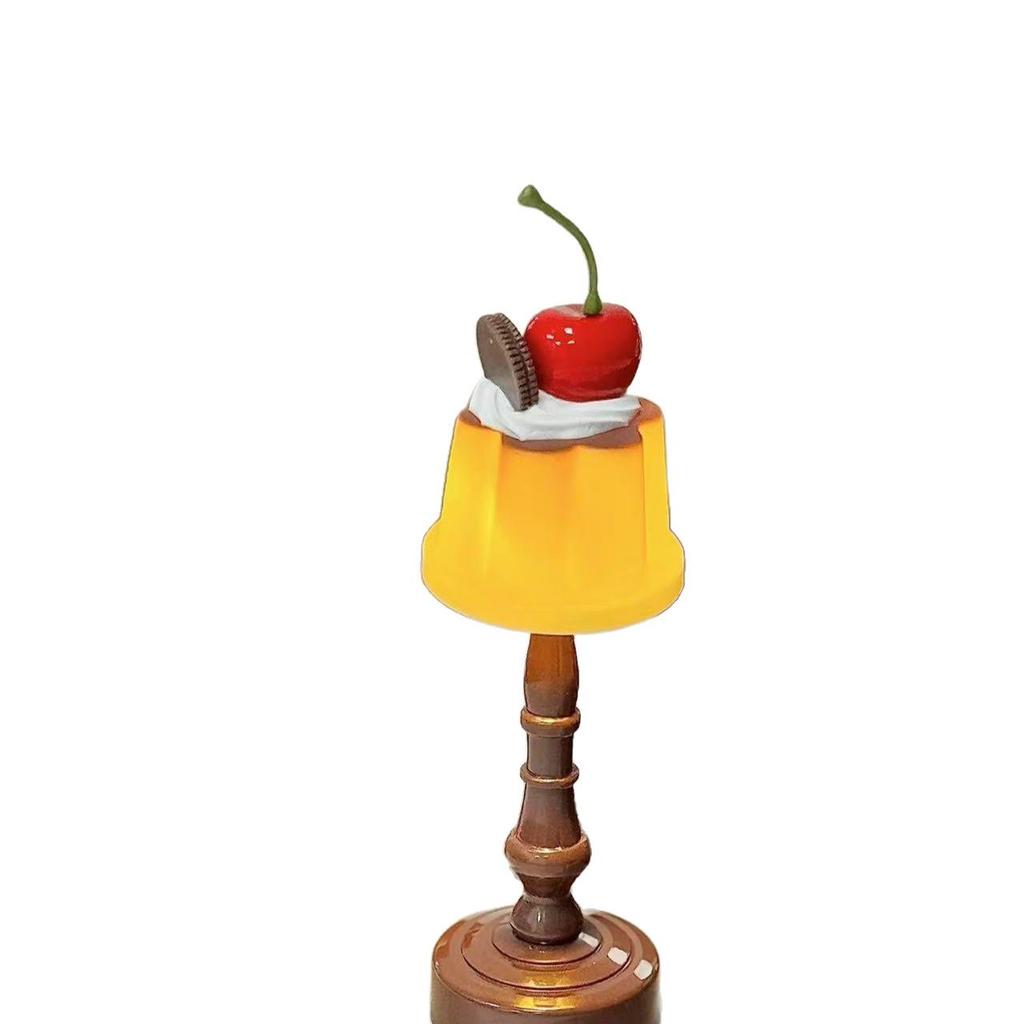 Pudding Night Light: Cute Bedroom & Desktop Sleep Ornament, Perfect Gift for Girls.