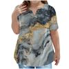 Children's Plus-size T-shirt Casual Fashion Star V-neck Short-sleeved Pocket Top