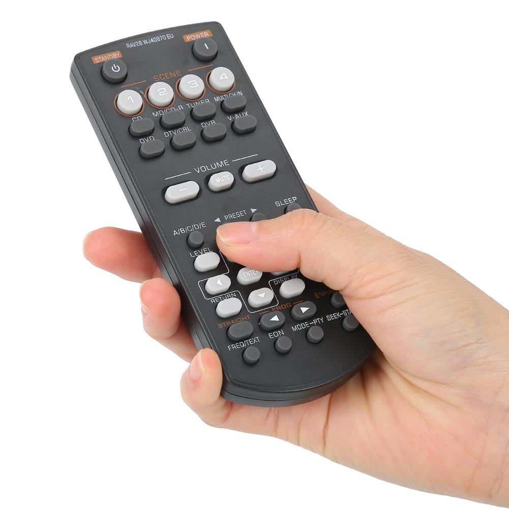 ABS Black Durable DVD Video Controller Remote Control Replacement Accessory for Yamaha RAV28