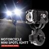 Universal Motorcycles Headlight Fog Light Led Auxiliary Driving Lamp Tri-color